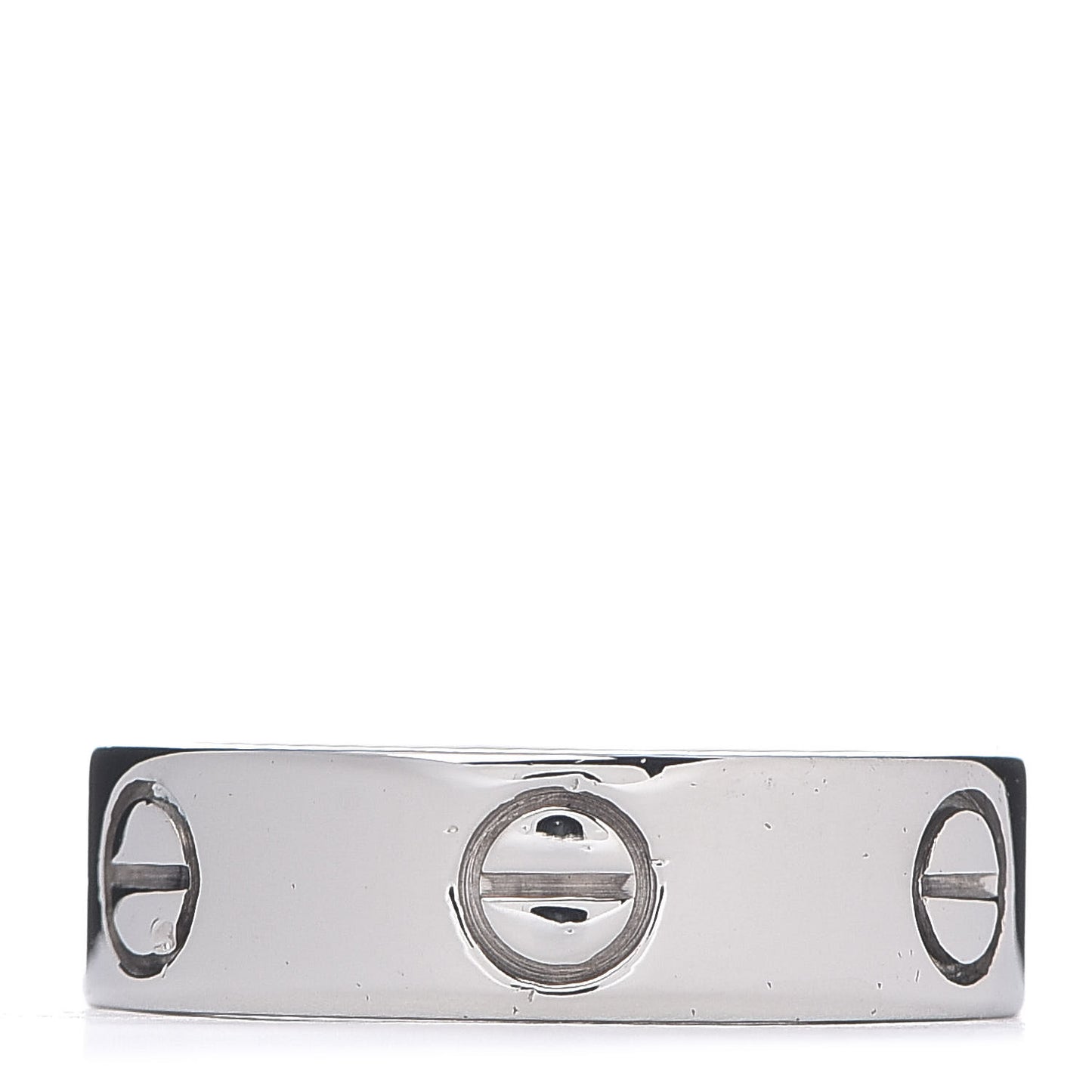 18K White Gold 5.5mm LOVE Ring 53 6.25