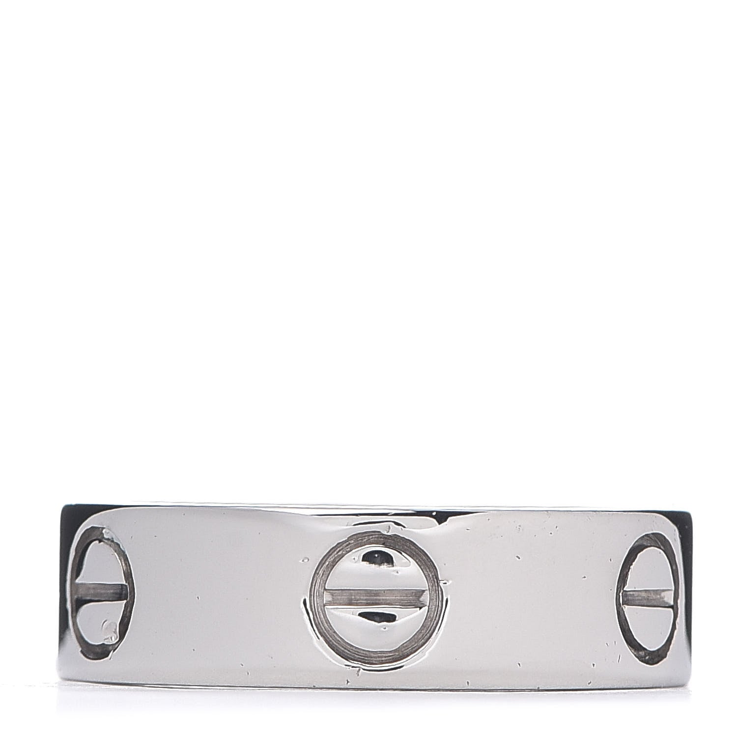 Cartier 18K White Gold 5.5mm LOVE Ring 53 6.25 1 of 4