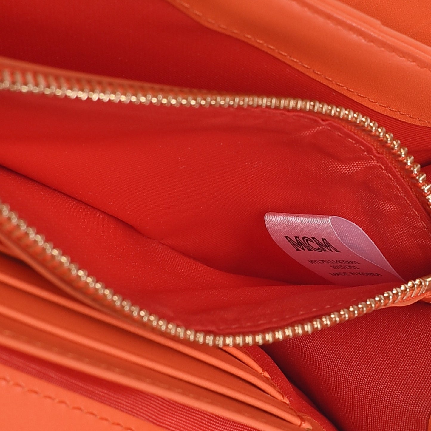Visetos Mina Long Trifold Wallet Cognac