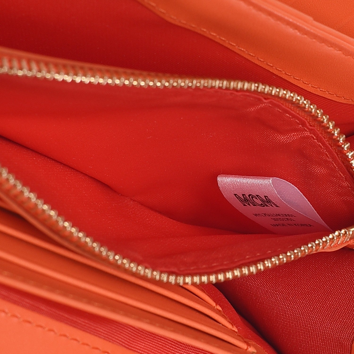 MCM Visetos Mina Long Trifold Wallet Cognac 7 of 8