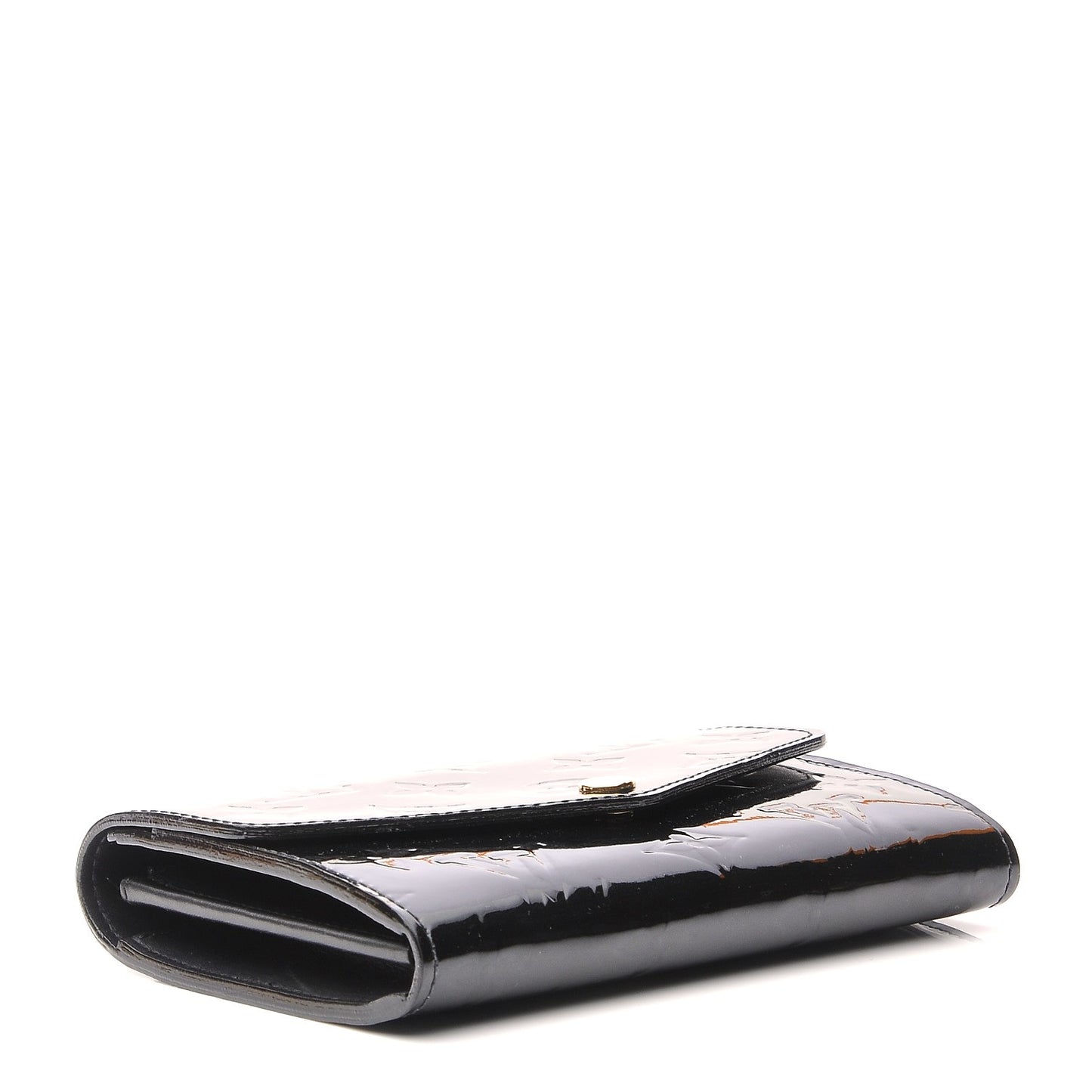 Vernis Sarah Compact Wallet Black Magnetique