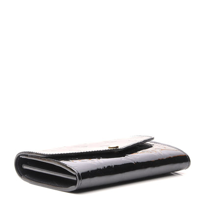 Louis Vuitton Vernis Sarah Compact Wallet Black Magnetique 4 of 8