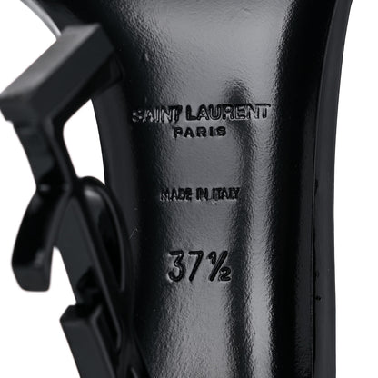 Saint Laurent Patent Calfskin Opyum 110 Sandals 37.5 Black 6 of 11