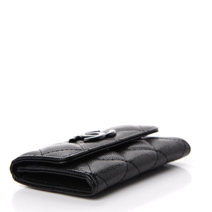 Chanel Caviar Quilted My Everything Flap Card Holder Black 4 of 8