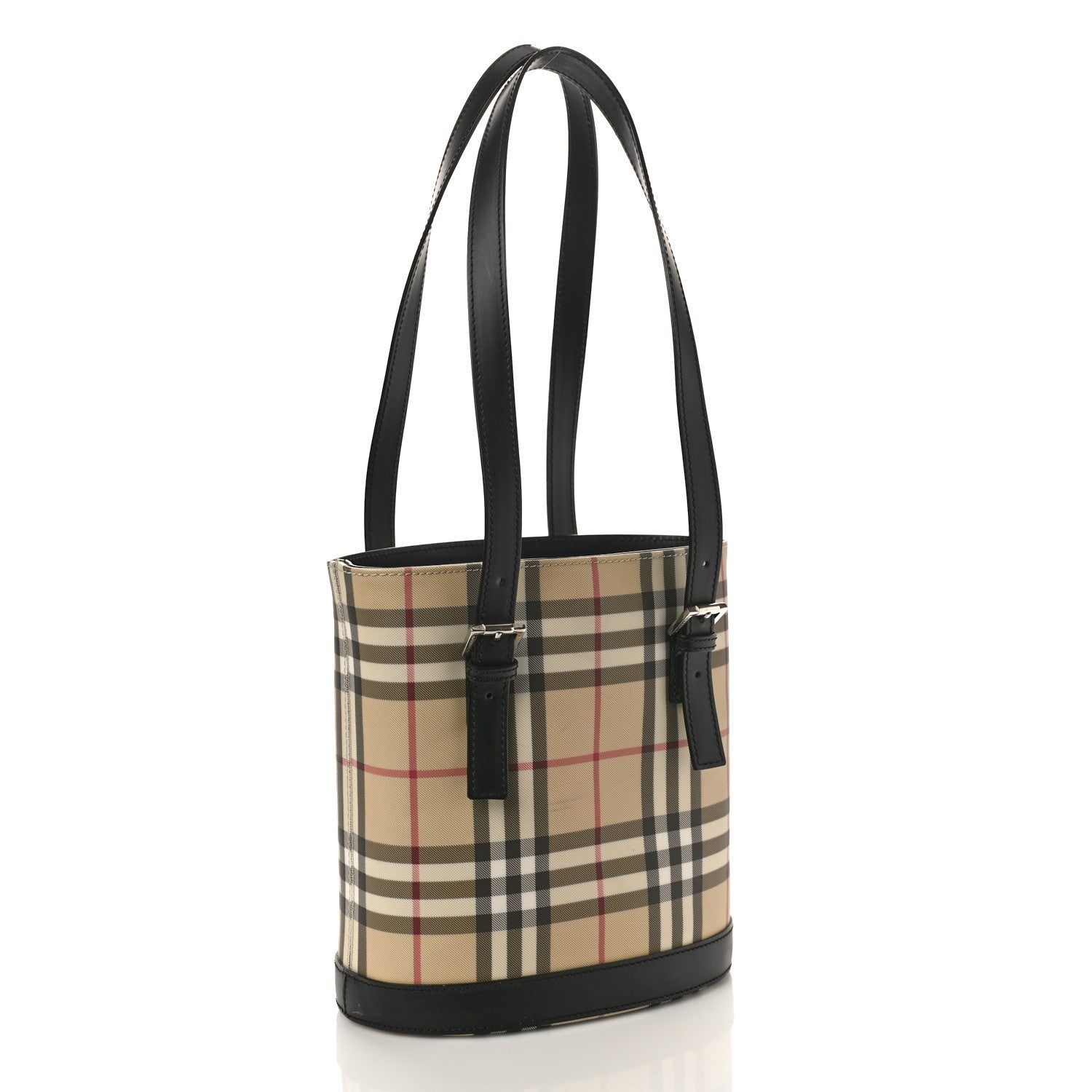 Burberry House Check Bucket Bag Black 3 of 8