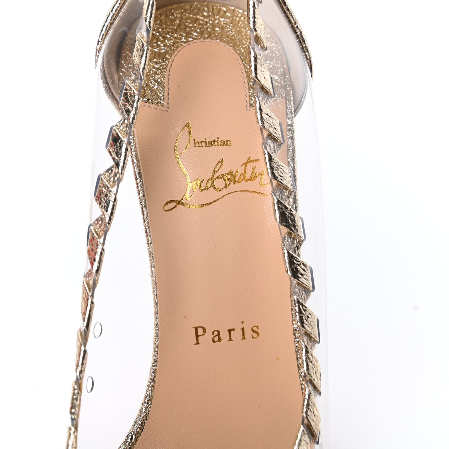 Specchio Vintage PVC Hargaret 120 Pumps 37.5 Platine