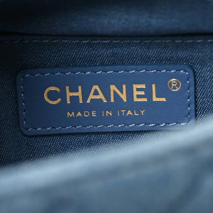 Chanel Denim Quilted Mini Pearl Crush Flap Blue 6 of 11