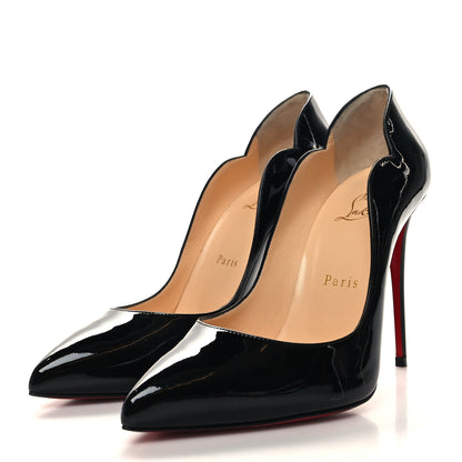 Christian Louboutin Patent Hot Chick 100 Pumps 38 Black 3 of 7