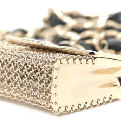 Chanel Lambskin Chain CC Flap Bag Belt Black Gold 5 of 6