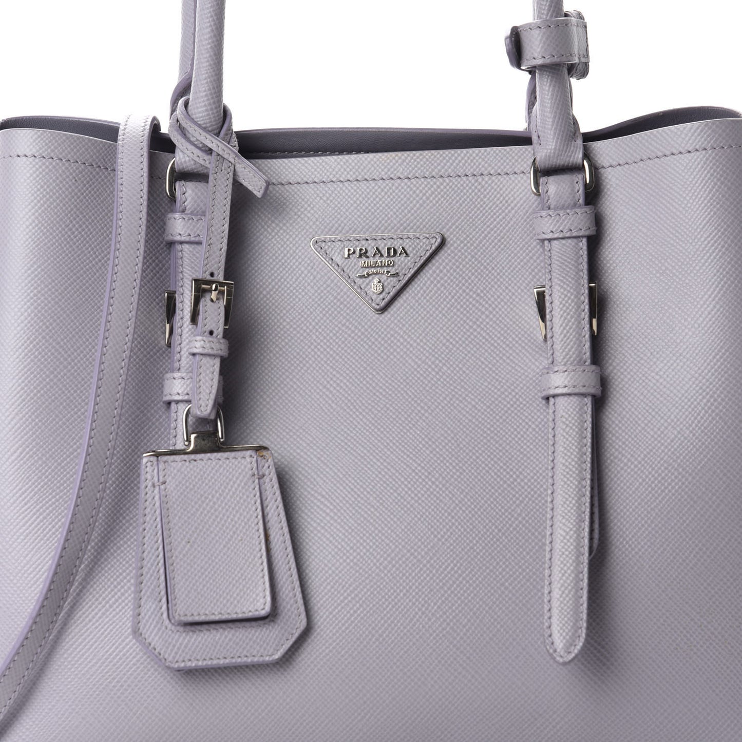 Saffiano Cuir Small Double Handle Tote Glicine