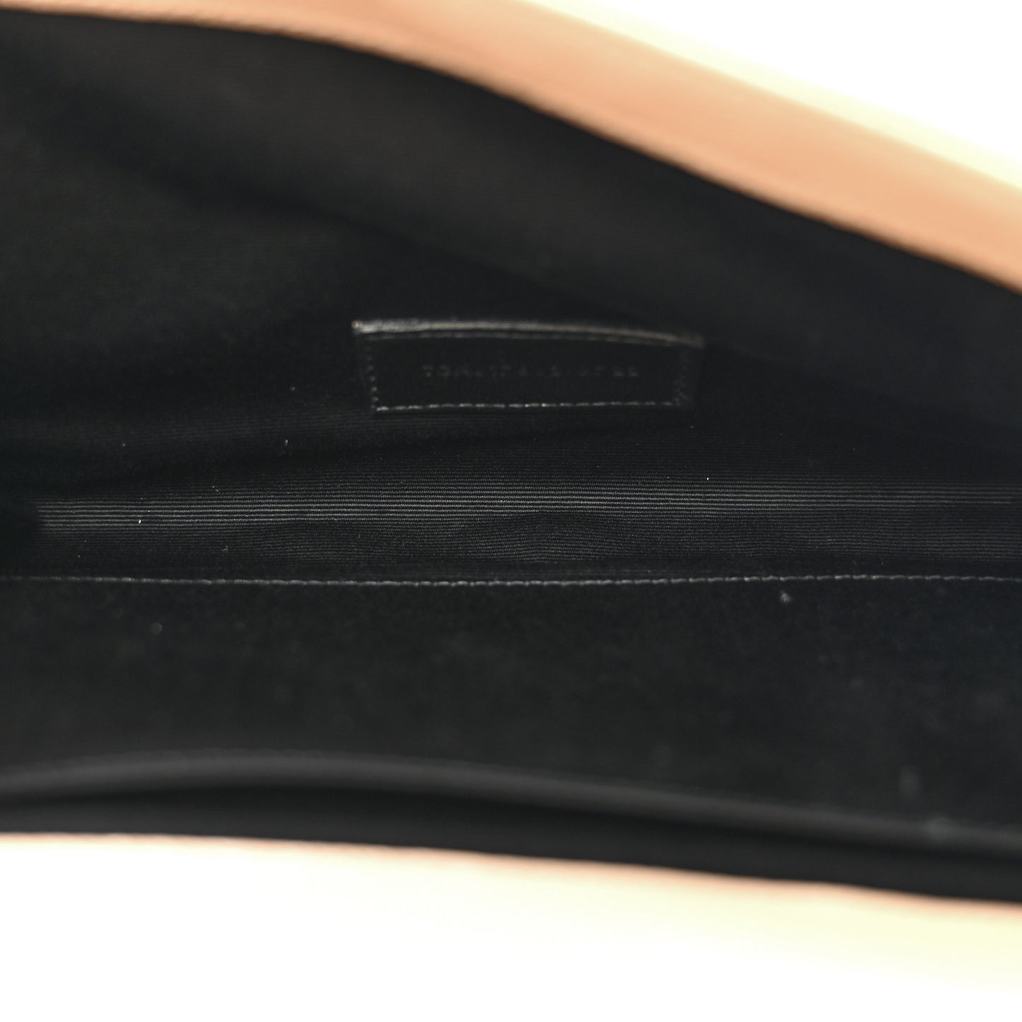 Grain De Poudre Matelasse Chevron Monogram Envelope Clutch Dark Beige