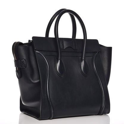 Celine Smooth Calfskin Mini Luggage Navy Blue 3 of 19