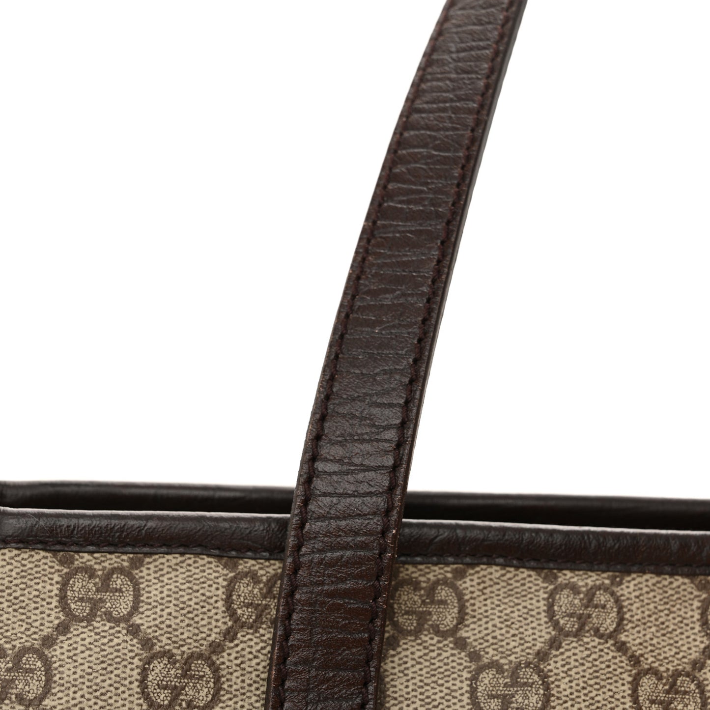 GG Supreme Monogram Small Joy Tote Dark Brown