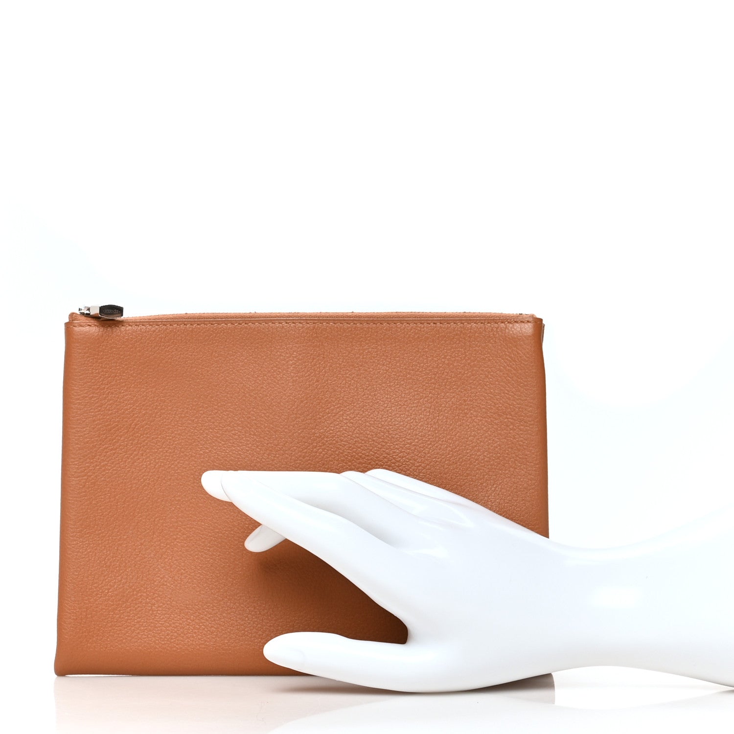 Hermes Evercolor Small Atout Pouch Gold Rose Azalee 2 of 8