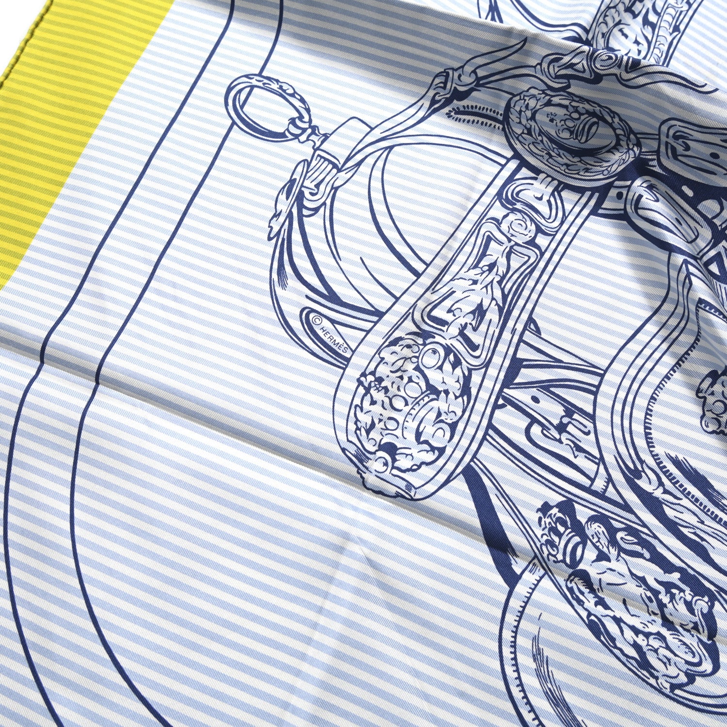 Hermes Silk Carre Eyeliner Brides De Gala Scarf 90 4 of 4