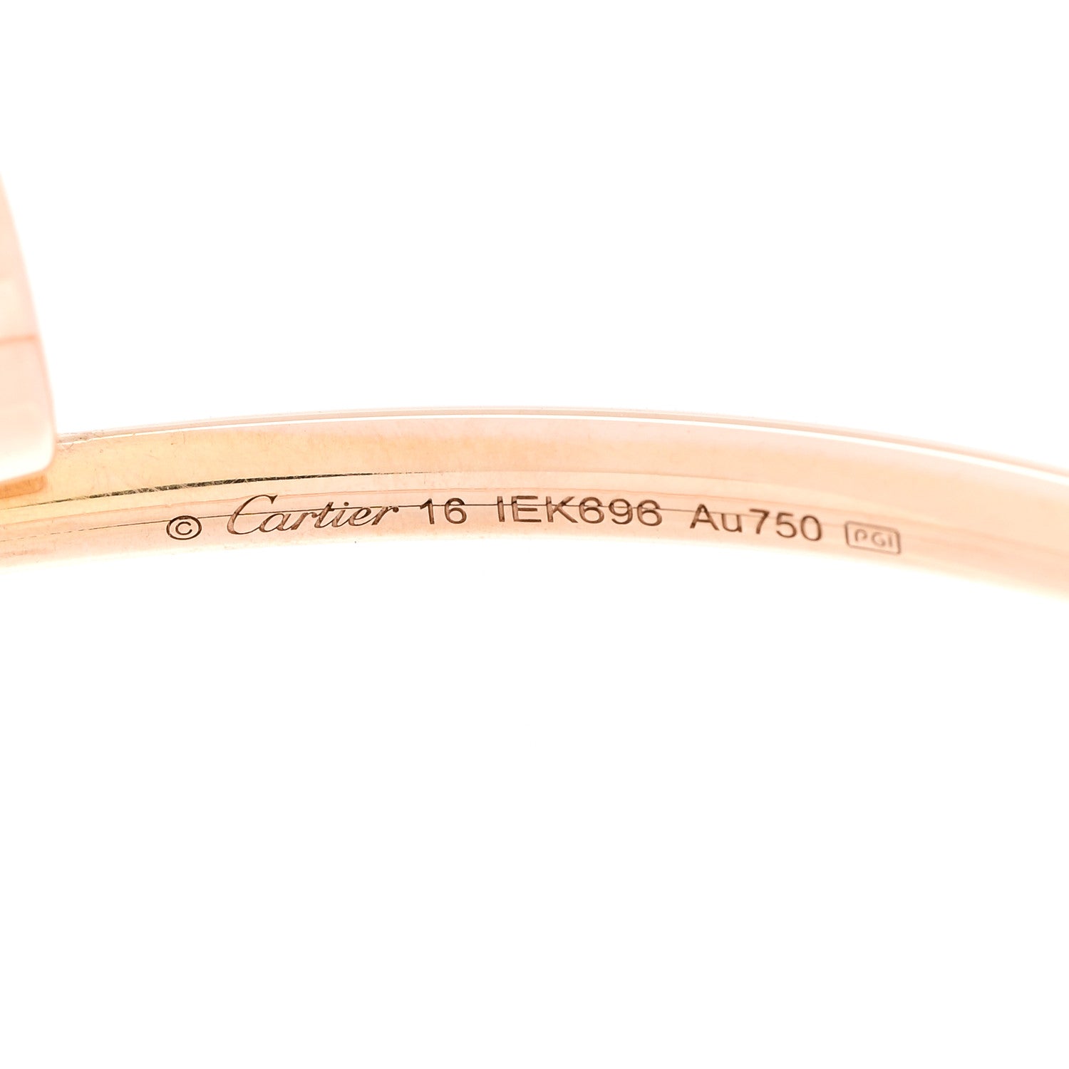 Cartier 18K Pink Gold Small Juste Un Clou Bracelet 16 4 of 5