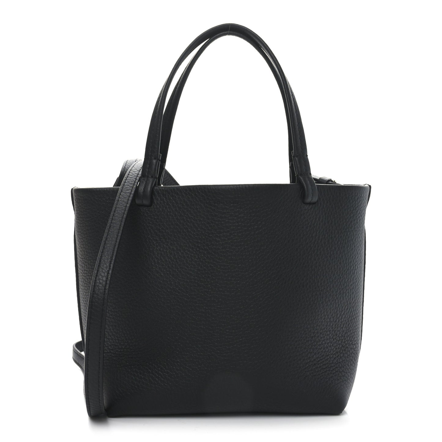 Grained Calfskin Small Park Tote Black