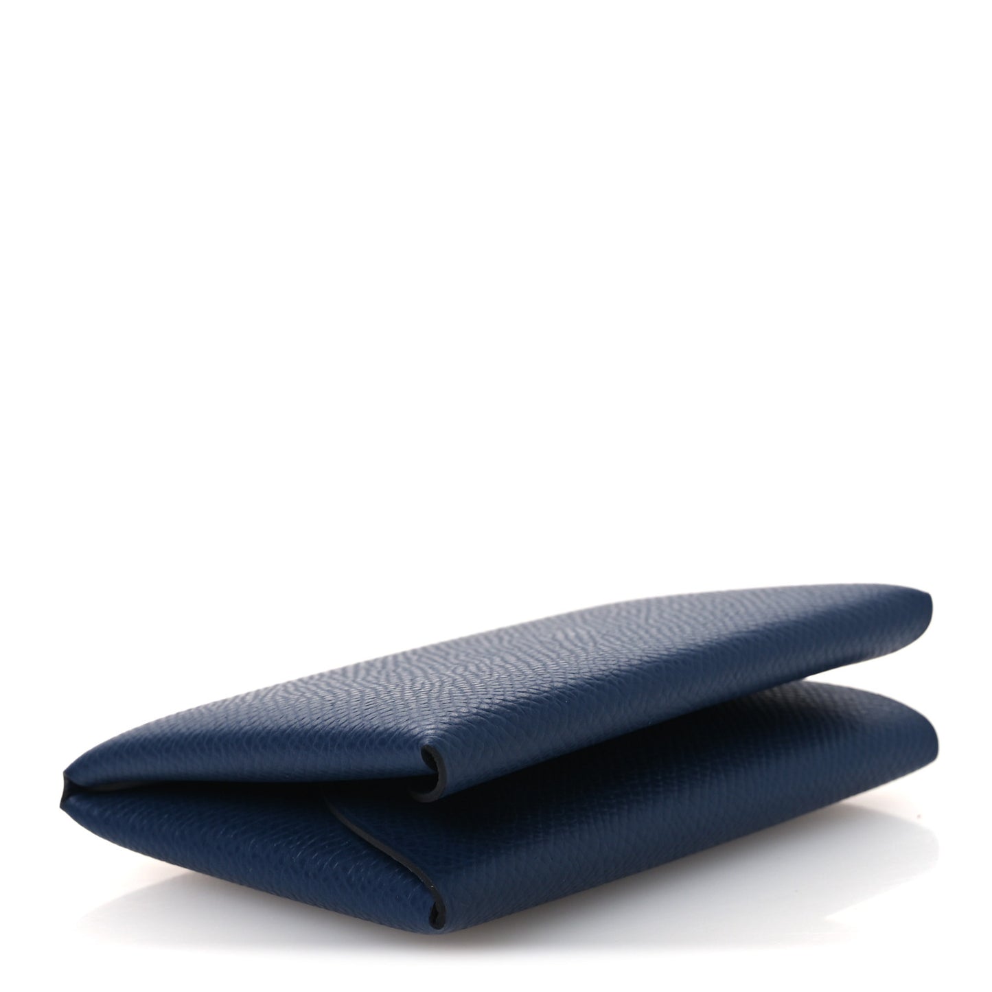 Epsom Calvi Duo Card Case Bleu Indigo