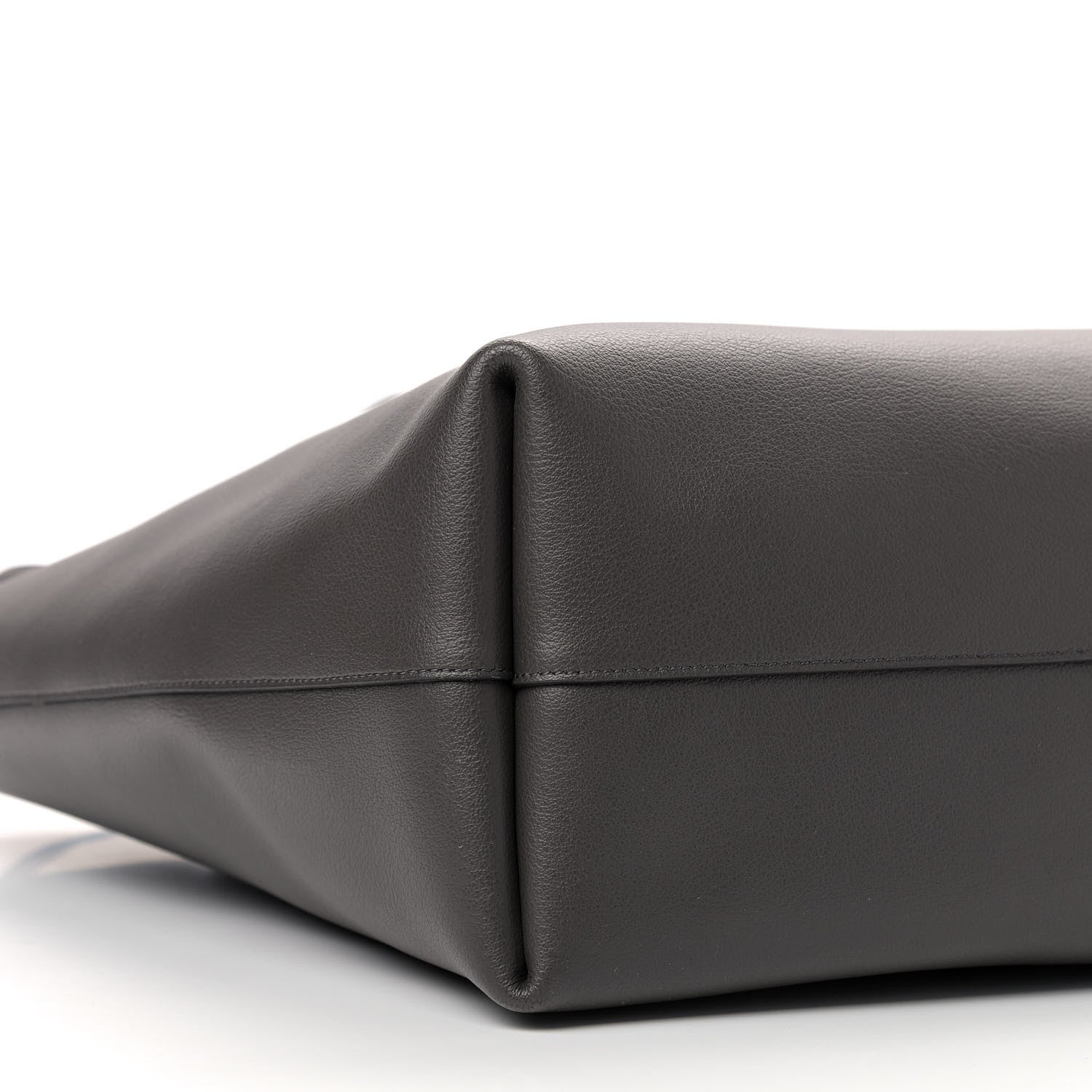 Saint Laurent Calfskin Large Shopping Tote Dark Grey 9 of 10