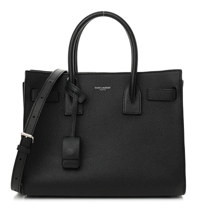 Saint Laurent Grained Calfskin Baby Sac De Jour Black 1 of 15