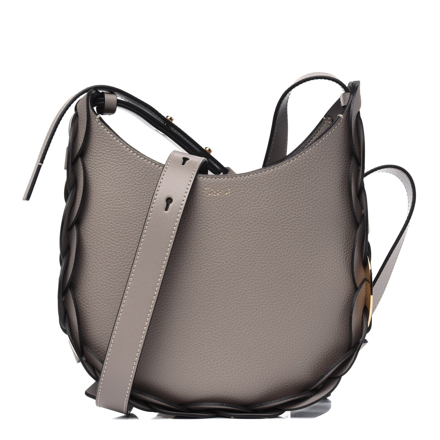 Chloe Small Grain Smooth Calfskin Small Darryl Hobo Motty Grey 1 of 4