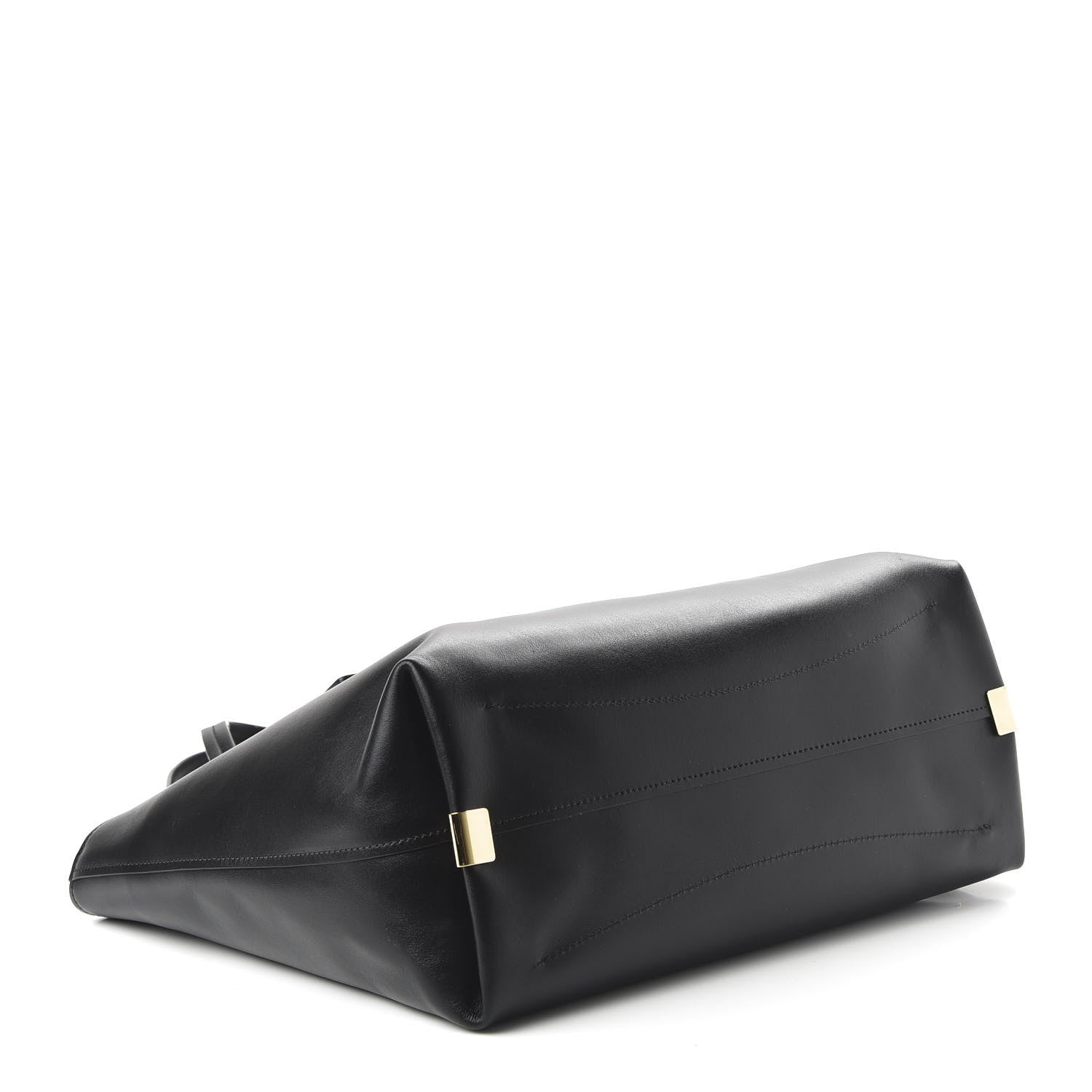 Chloe Shiny Calfskin Suede Medium C Zipped Tote Black 4 of 10