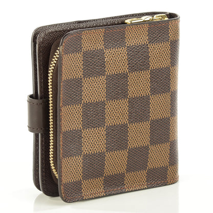 Louis Vuitton Damier Ebene Zippe Zipped Compact Wallet 3 of 7