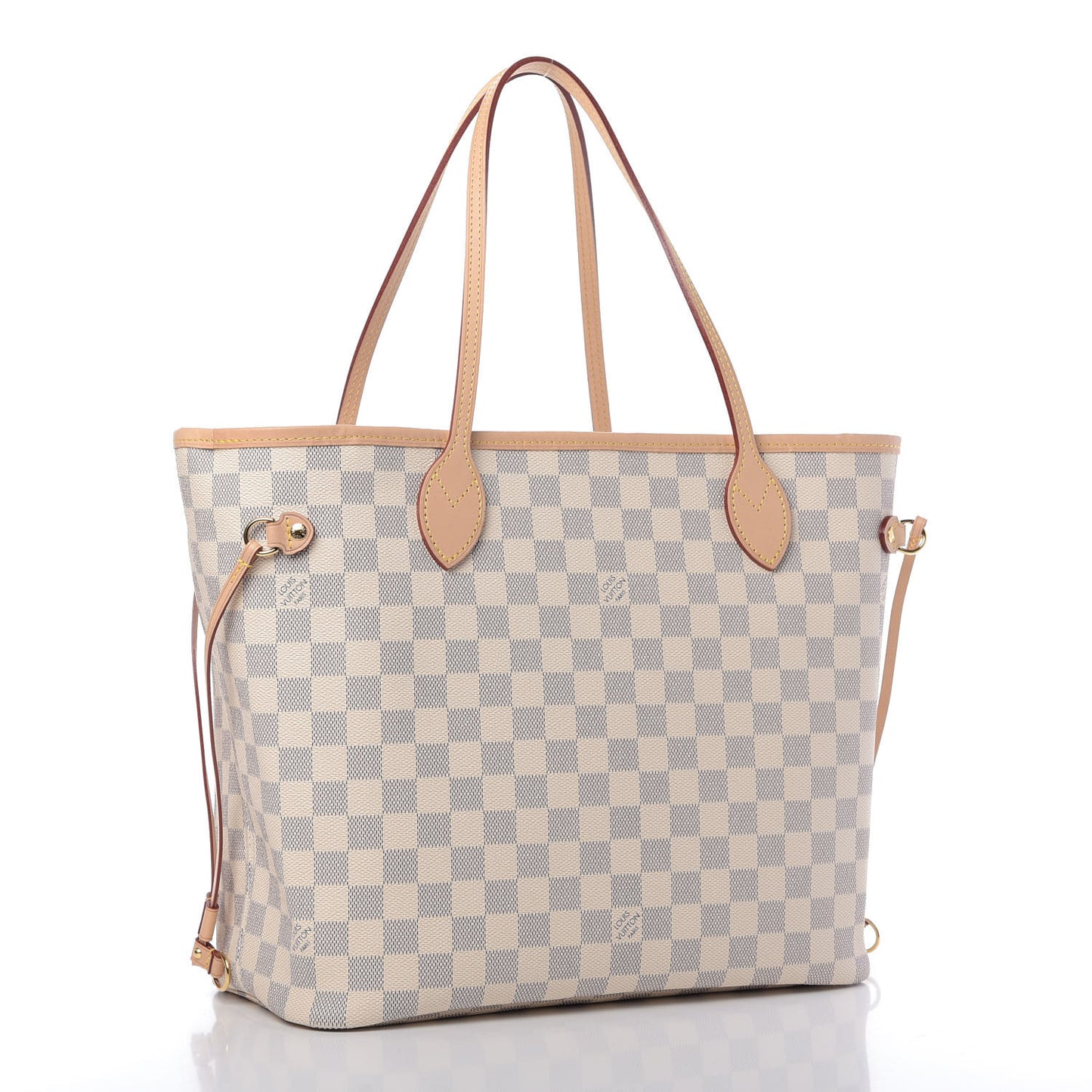 Damier Azur Neo Neverfull MM Rose Ballerine