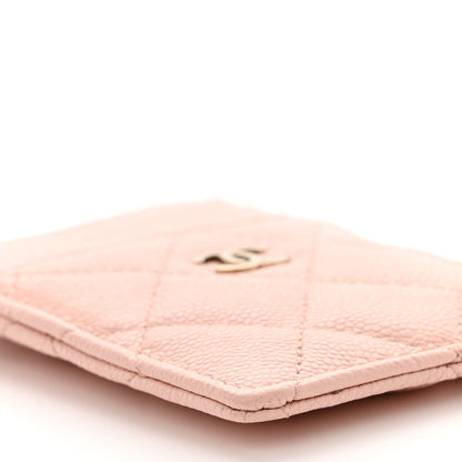 Chanel Caviar Quilted Card Holder Light Pink 9 of 11