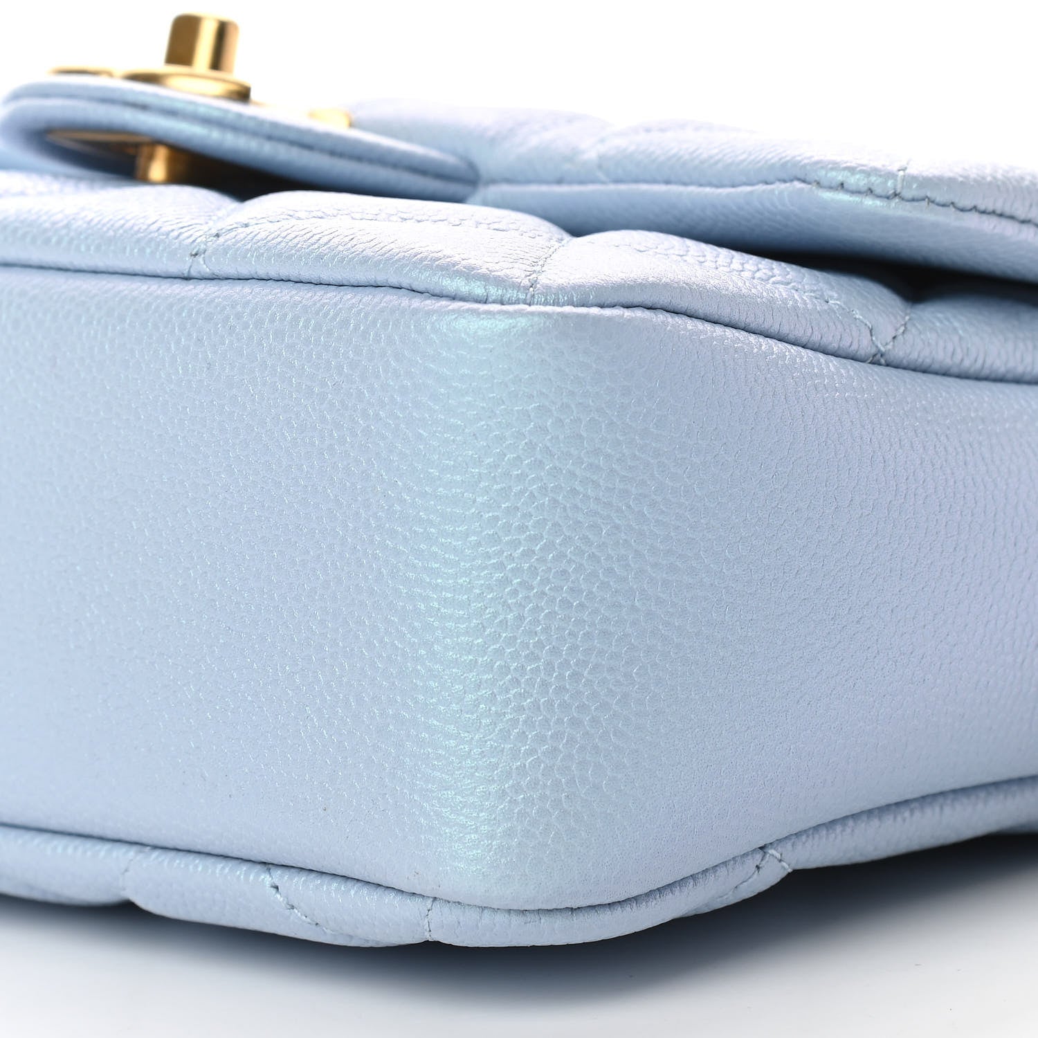Chanel Iridescent Caviar Quilted Mini My Perfect Flap Light Blue 9 of 11