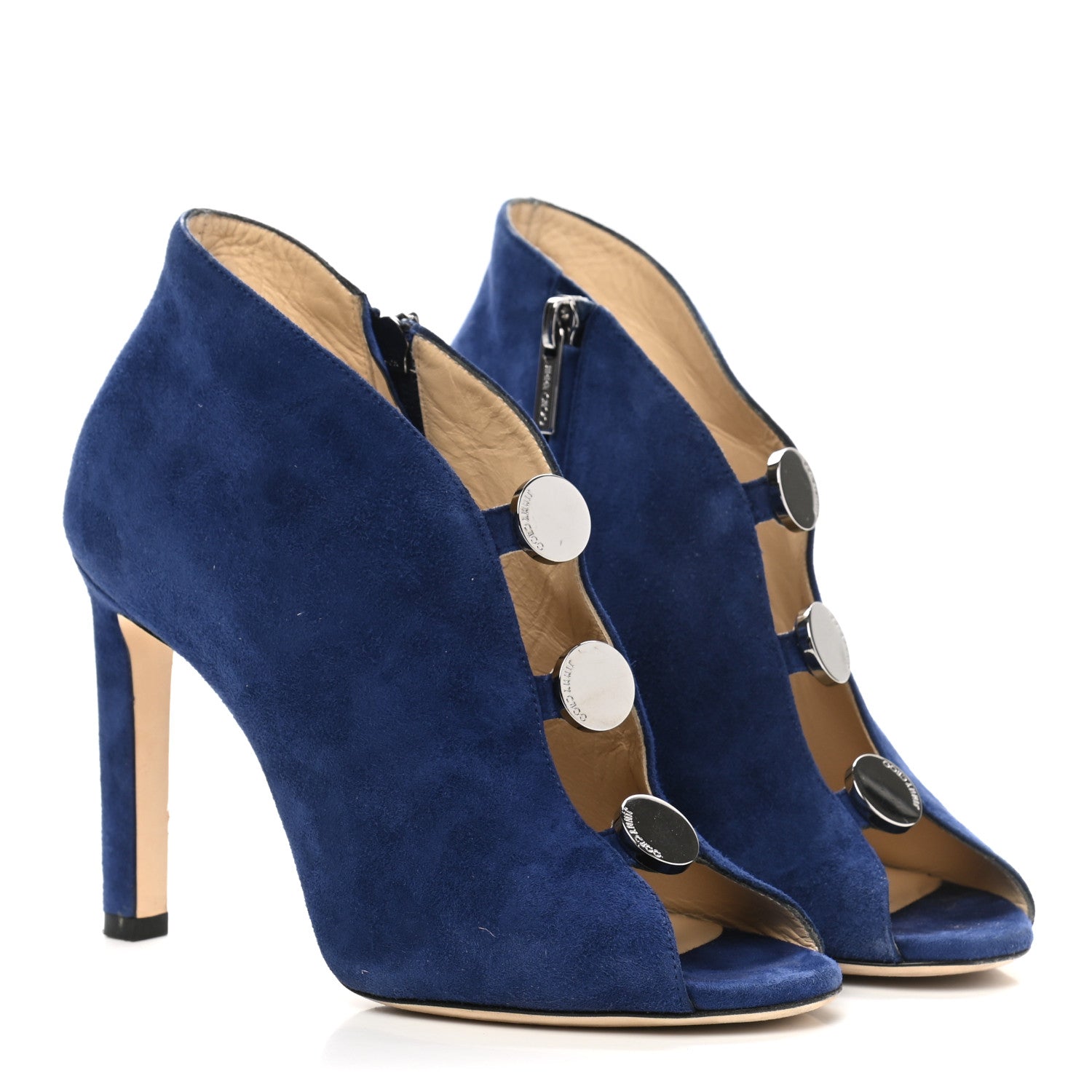 Jimmy Choo Suede Lorna 100 Pumps 36 Blue 2 of 8