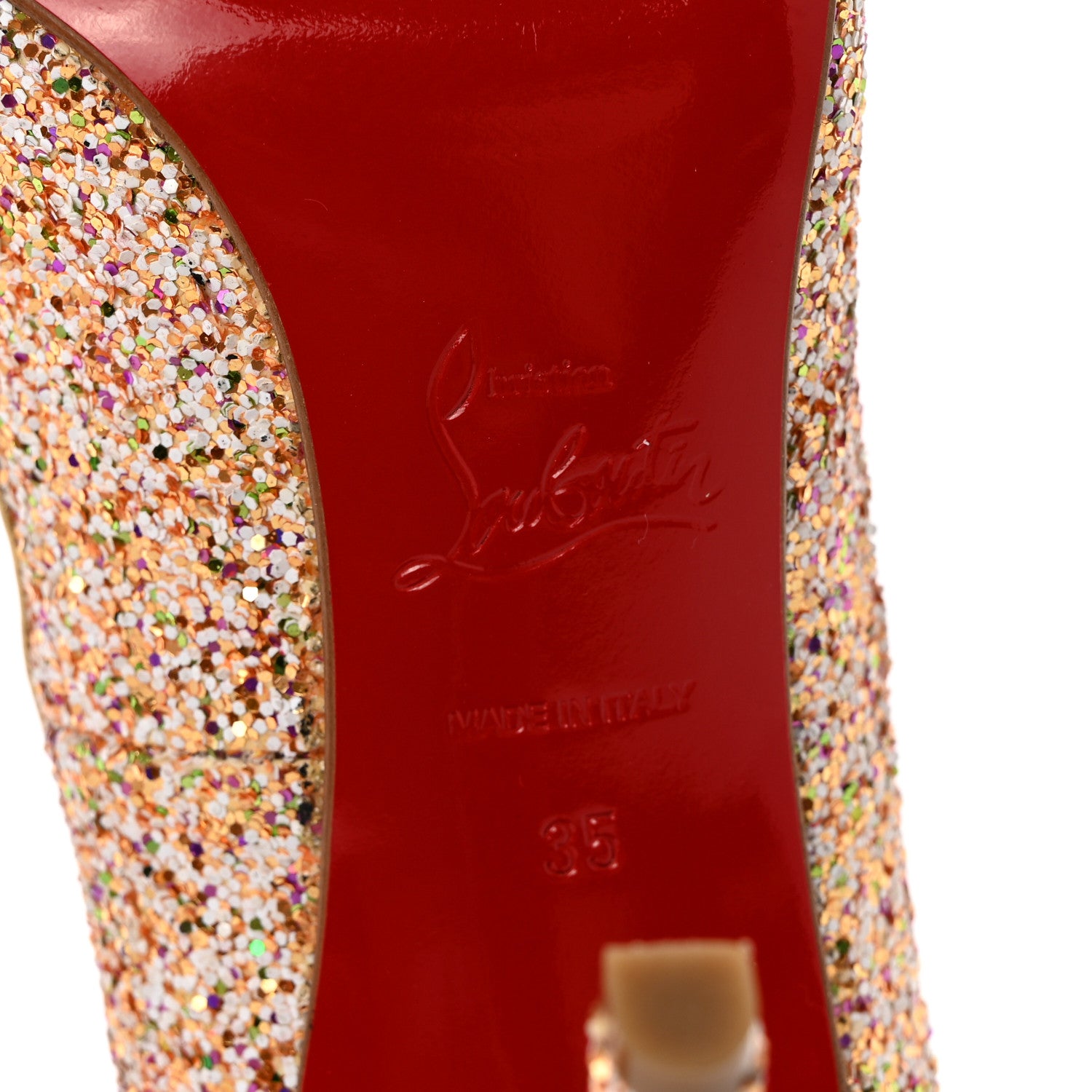 Christian Louboutin Glitter Pigalle Follies Dragonfly 85 Pumps 35 Pompadour 6 of 10