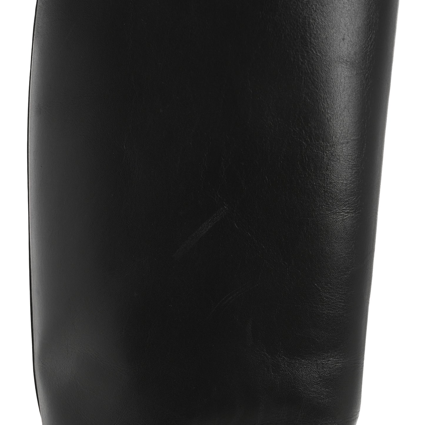 Calfskin Heritage Flat High Boots 37.5 Black