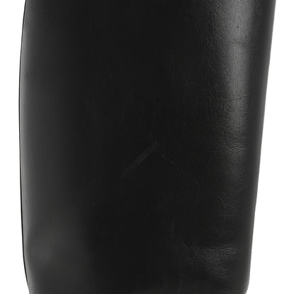 Louis Vuitton Calfskin Heritage Flat High Boots 37.5 Black 11 of 14