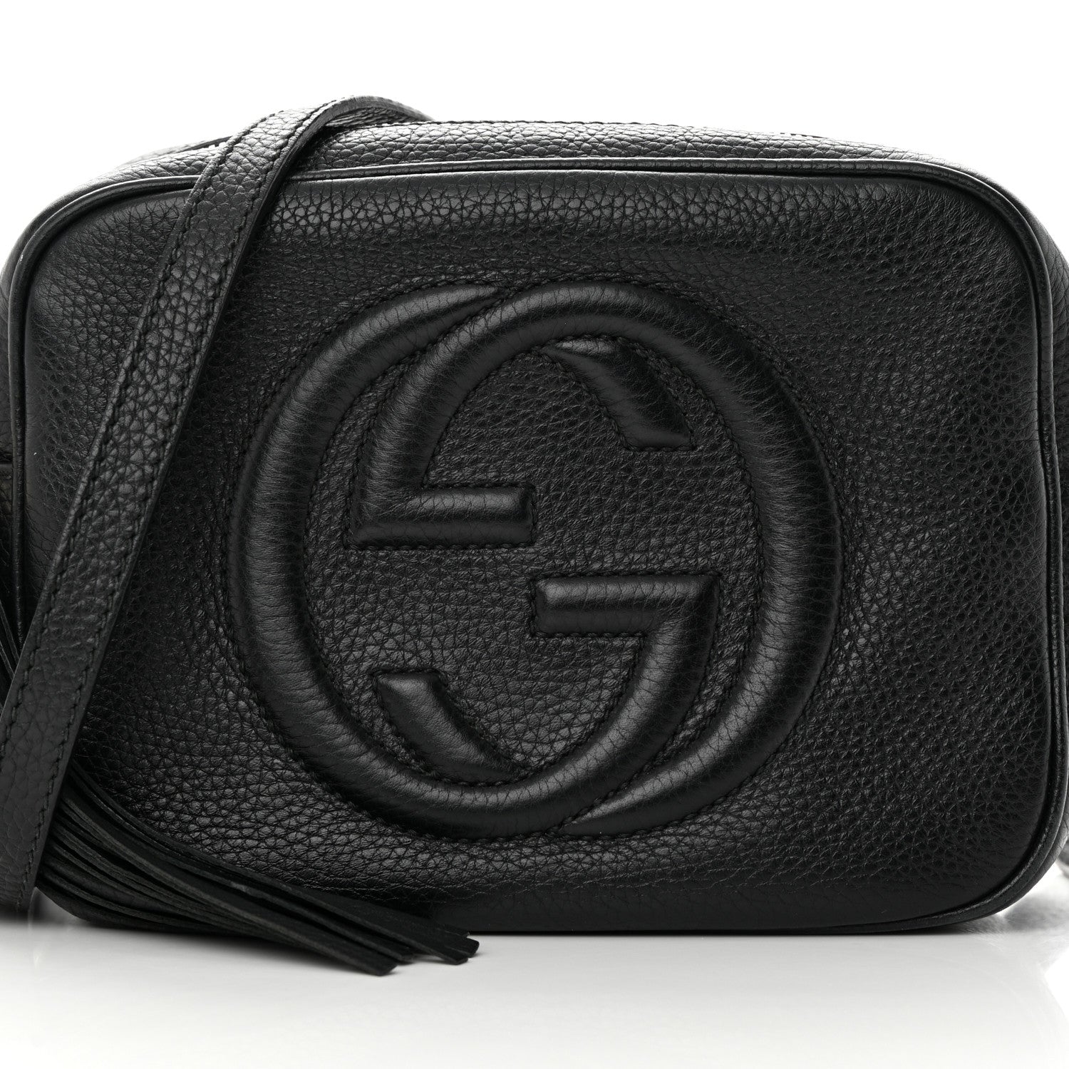 Gucci Pebbled Calfskin Small Soho Disco Bag Black 8 of 19