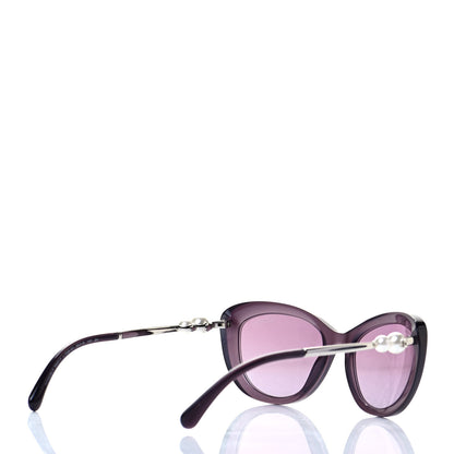 Chanel Polarized Cat Eye Pearl Sunglasses 5340-H Pink 4 of 7