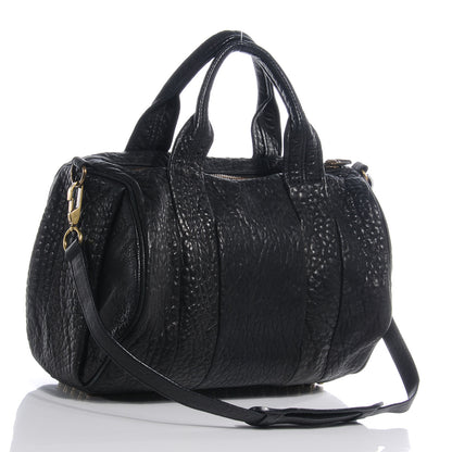 Alexander Wang Leather Rocco Duffel Black With Antique Brass Hardware 3 of 8