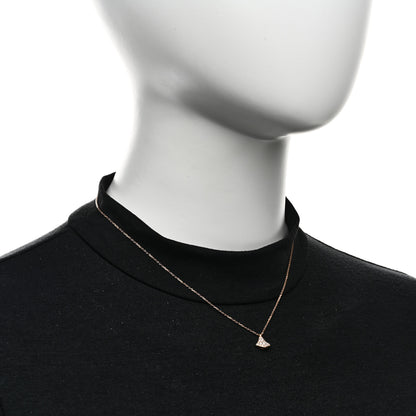 Bulgari 18K Rose Gold Diamond Divas' Dream Mini Pave Pendant Necklace 2 of 5