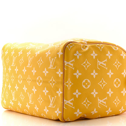 Louis Vuitton Calfskin Monogram Speedy P9 Bandouliere 40 Jaune Mat 10 of 11