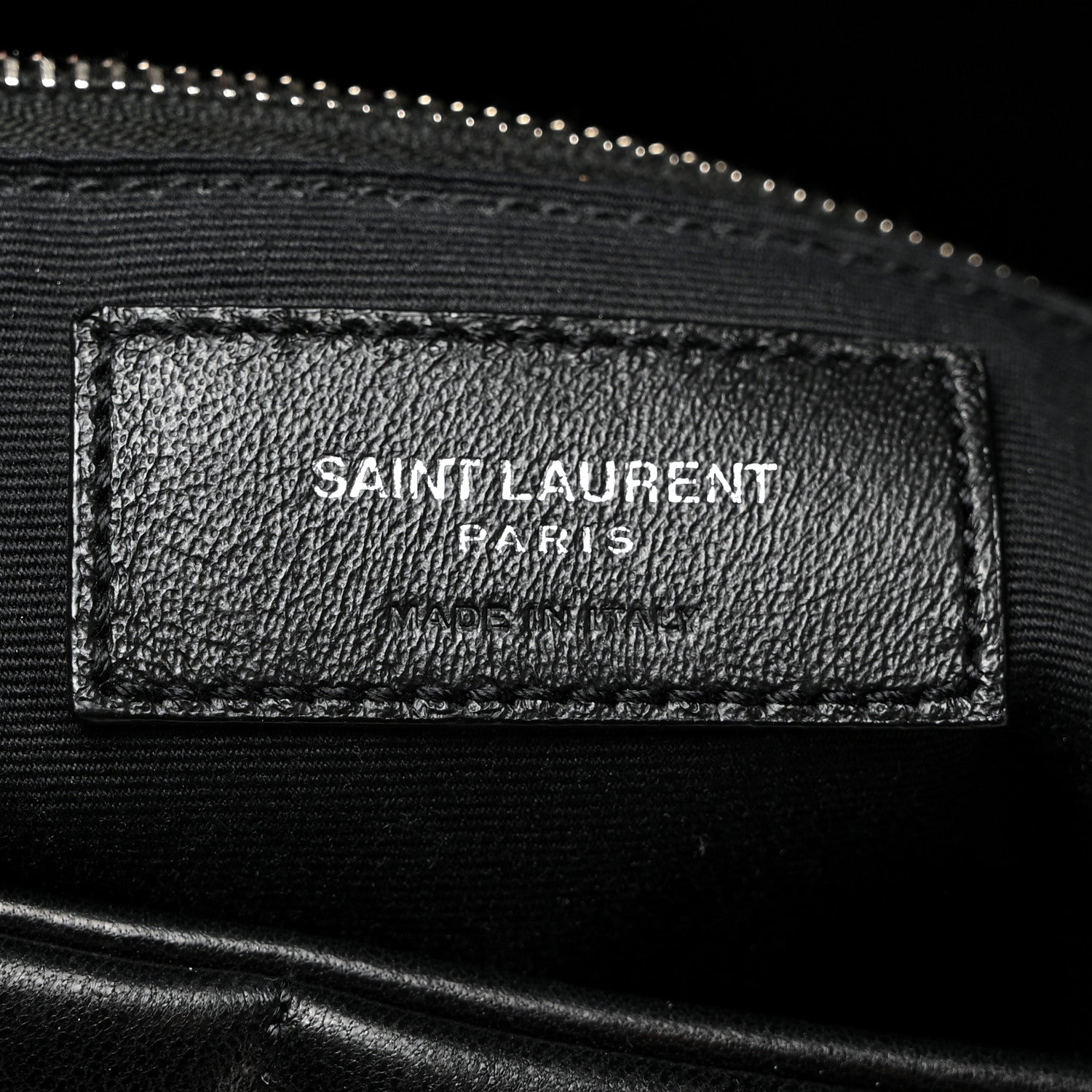 Saint Laurent Lambskin Quilted Medium Loulou Puffer Monogram Chain Satchel Black 5 of 10