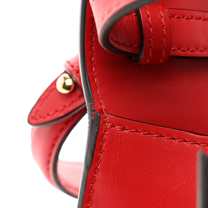Gucci Calfskin Mini Sylvie Top Handle Bag Hibiscus Red 13 of 13