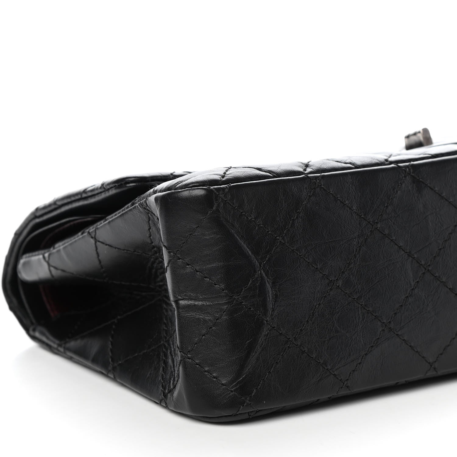 Chanel Aged Calfskin Quilted 2.55 Reissue 226 Flap Black 9 of 11