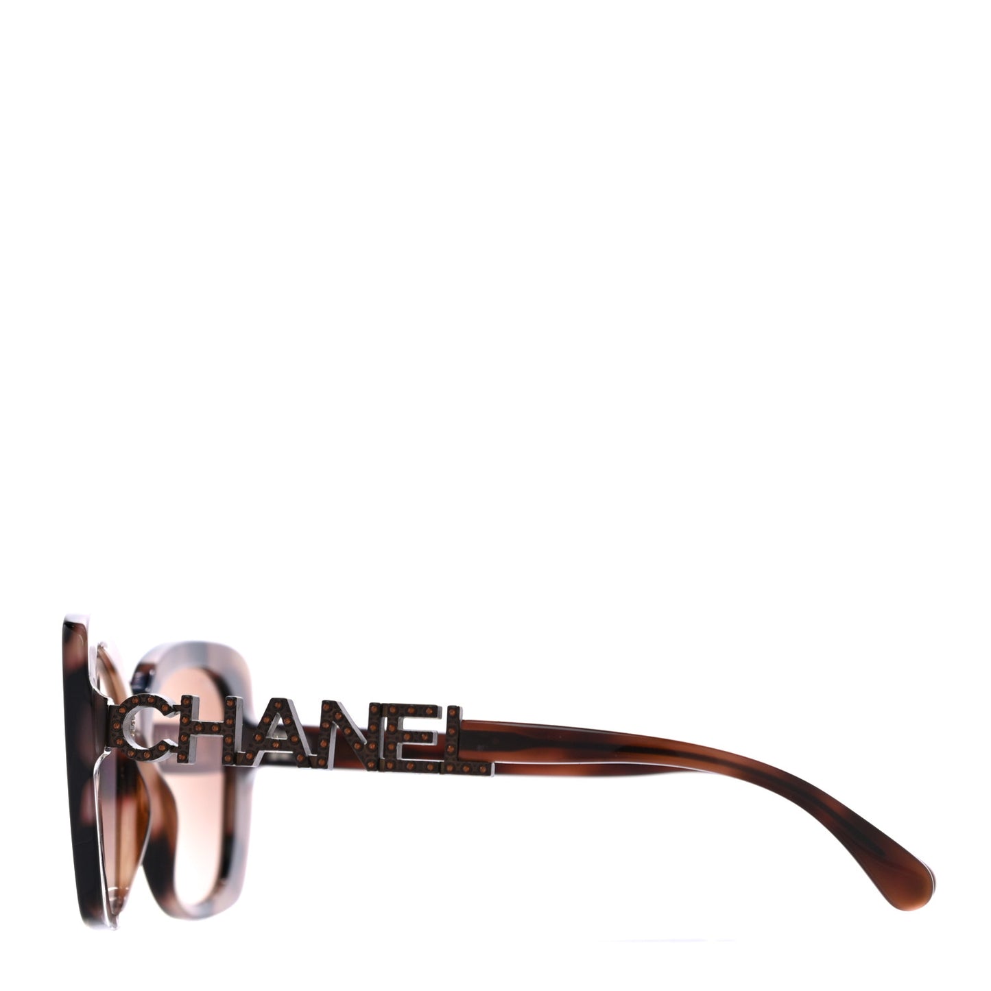 Acetate Strass Square Sunglasses 5422 Tortoise