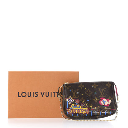 Louis Vuitton Monogram 2020 Christmas Animation Roller Coaster Mini Pochette Accessories Pivoine 11 of 11