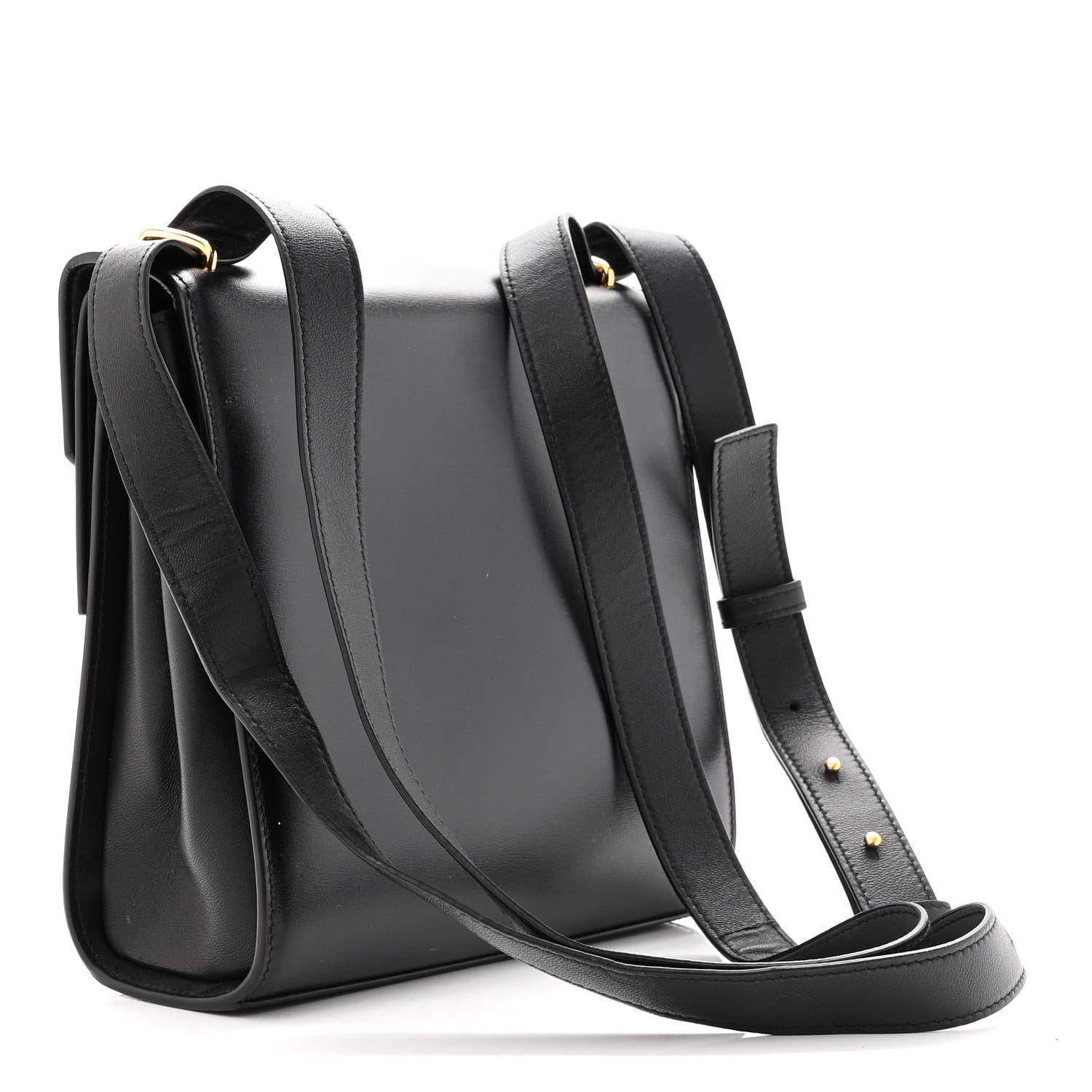 Bottega Veneta Box Calfskin Nappa Clip Bag Black 3 of 10