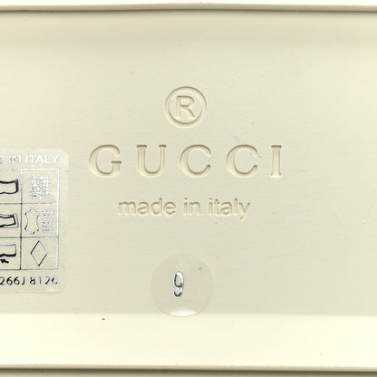 Gucci GG Supreme Monogram Demetra Mens Slide Sandals 9 White Mystic White 5 of 7