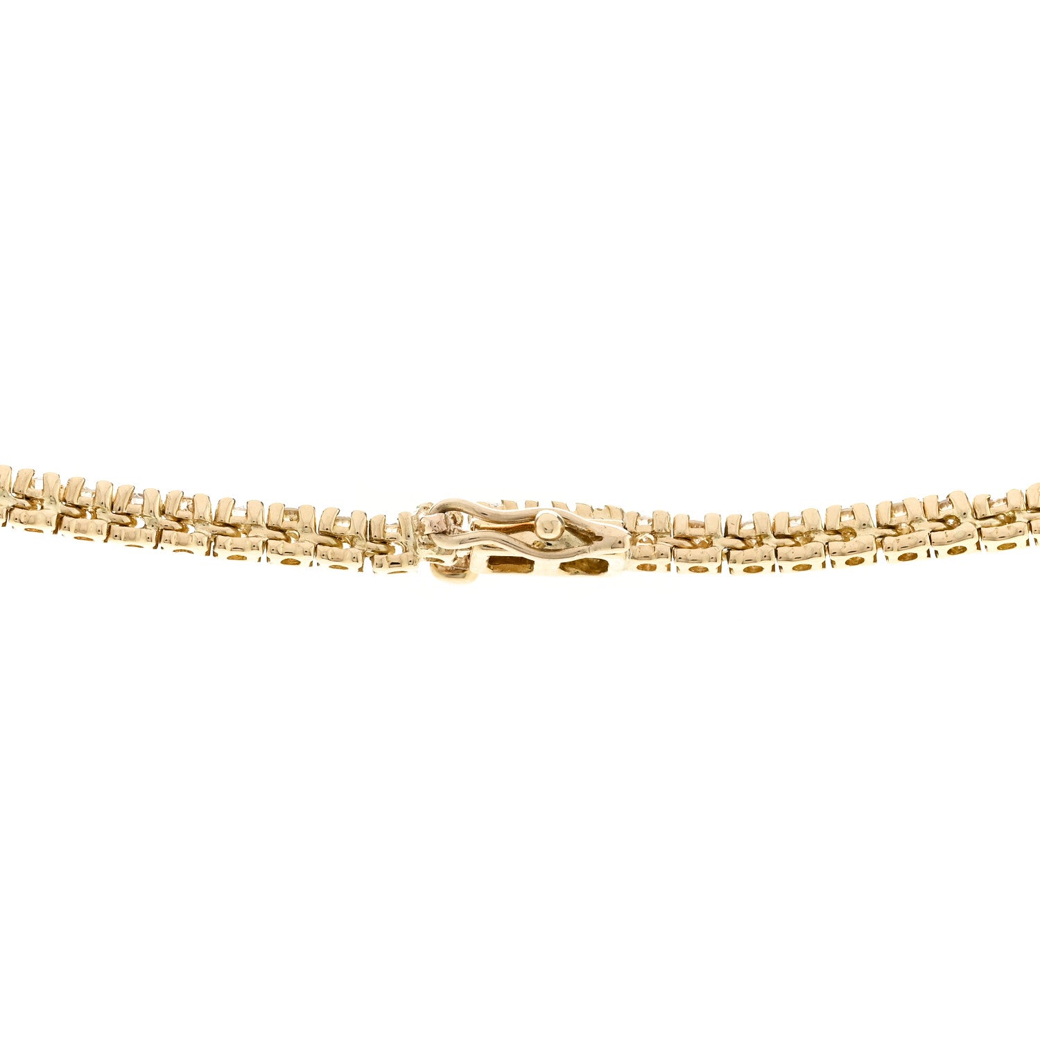 Parker & West by FASHIONPHILE 18K Yellow Gold Diamond 5.01ctw Tennis Necklace 4 of 5
