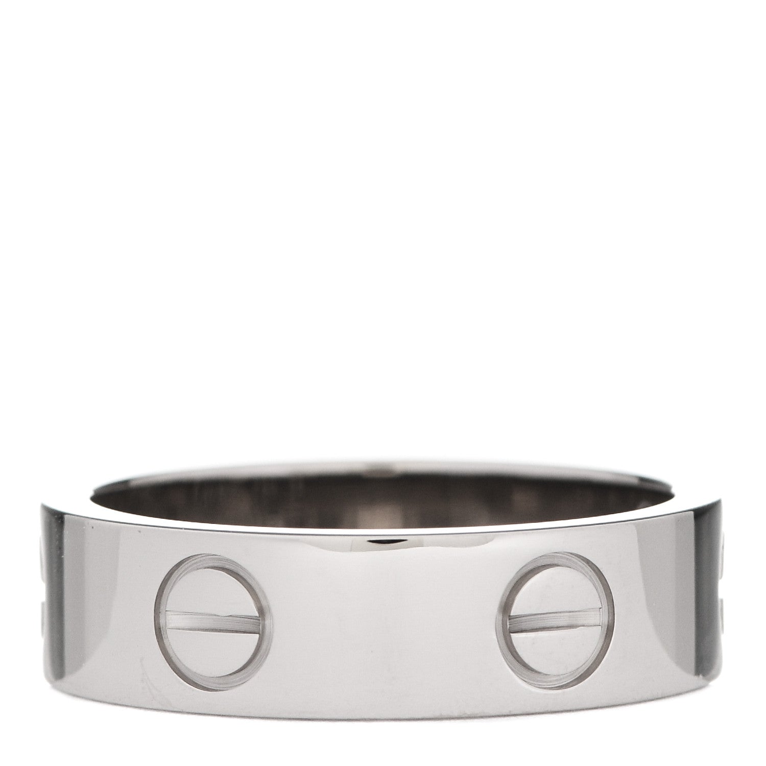Cartier 18K White Gold 5.5mm LOVE Ring 54 6.75 3 of 4