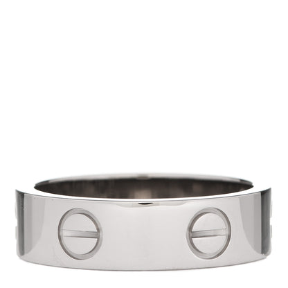 Cartier 18K White Gold 5.5mm LOVE Ring 54 6.75 3 of 4