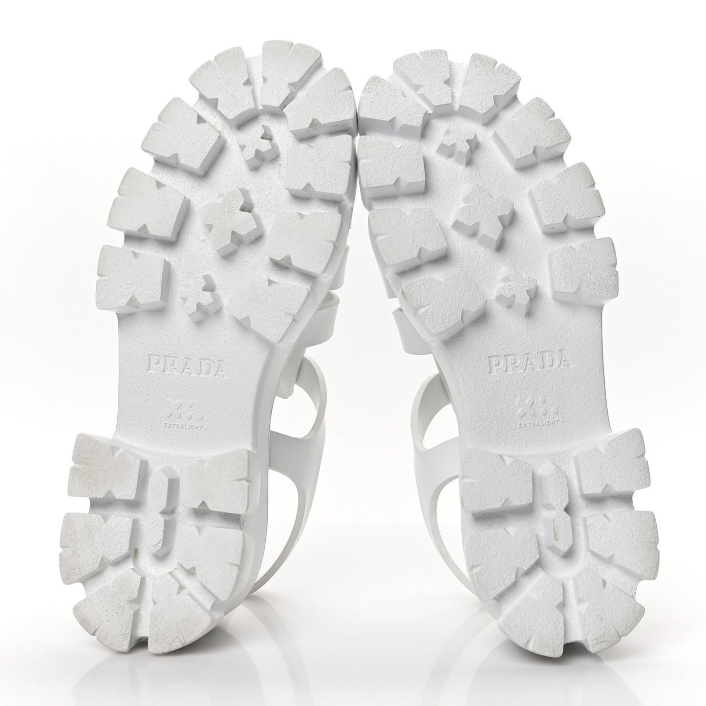 Foam Rubber Metal Triangle Logo Monolith 55mm Cage Sandals 41 White